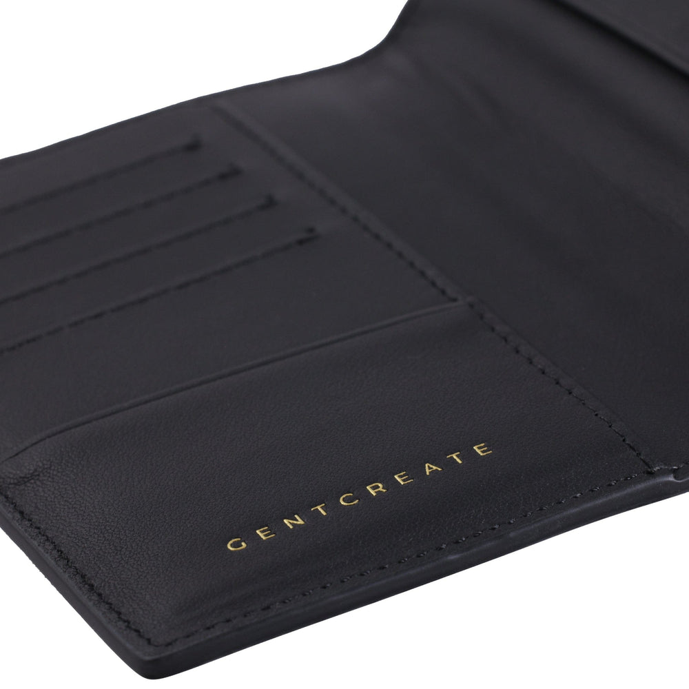 Porte-passeport en cuir de crocodile Intérieur de l'étui de passeport en cuir crocodile noir de luxe