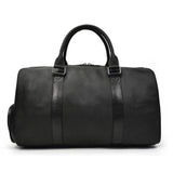 Borsa in pelle Duffle nera del marchio di moda di lusso Gentcreate