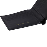 L'interno di un portafoglio in pelle di coccodrillo nero di Gentcreate