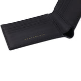 Interno del portafoglio bifold in pelle di lucertola nera del marchio di accessori di moda di lusso Gentcreate