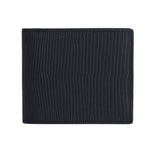Portafoglio bifold in pelle di lucertola nera di GENTCREATE