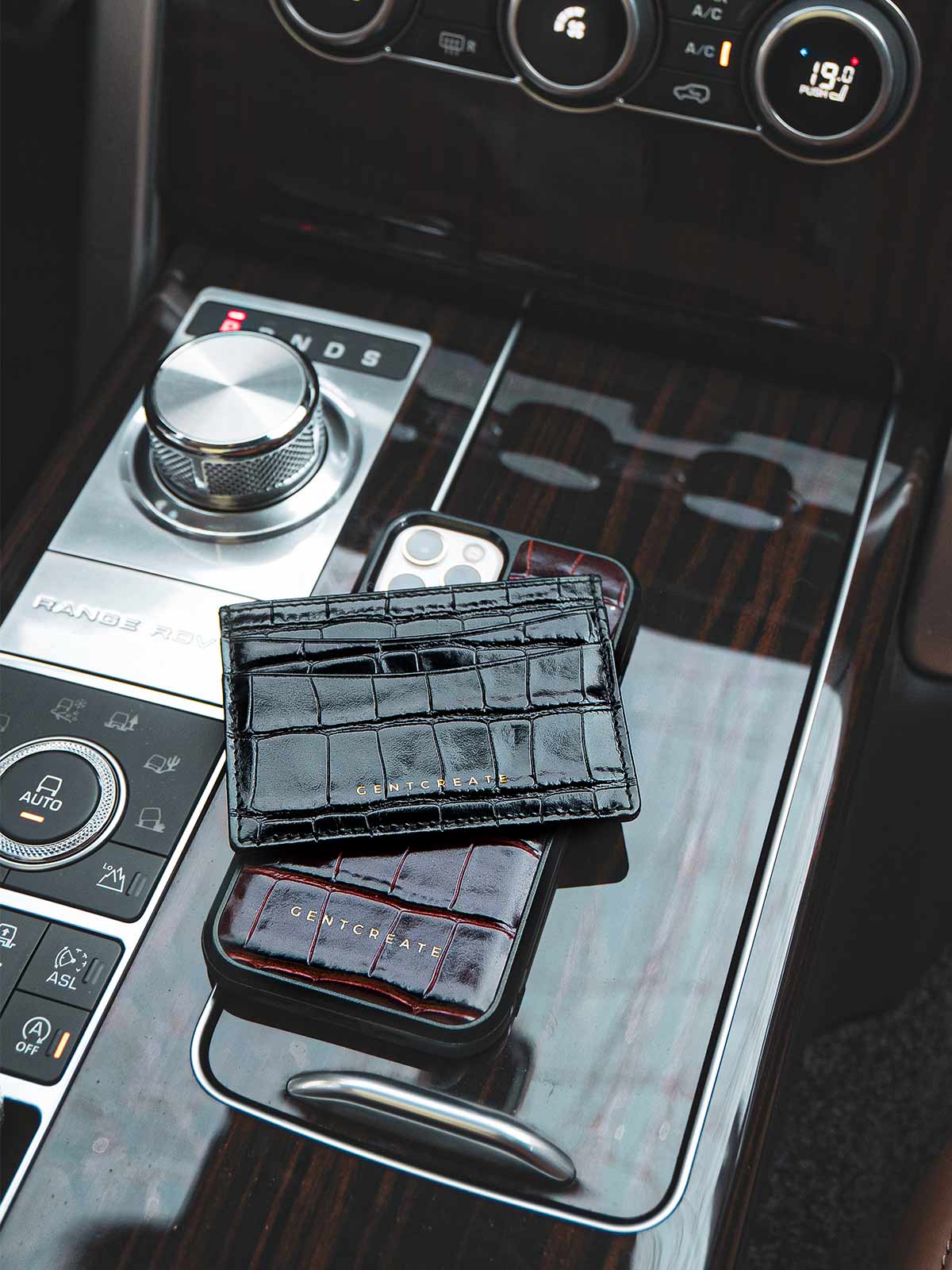 Black Leather Card Holder Men's - GENTCREATE Black Leather Card Holder Men's - GENTCREATE
