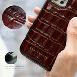 젠트크리에이트의 버건디 아이폰 16 가죽 케이스