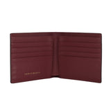 Η εσωτερική πλευρά μιας θήκης Burgundy Crocodile Leather Wallet από την Gentcreate