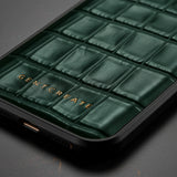 가죽 아이폰 케이스 크로코 글로시
