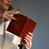 Crocodile Leather Passport Holder