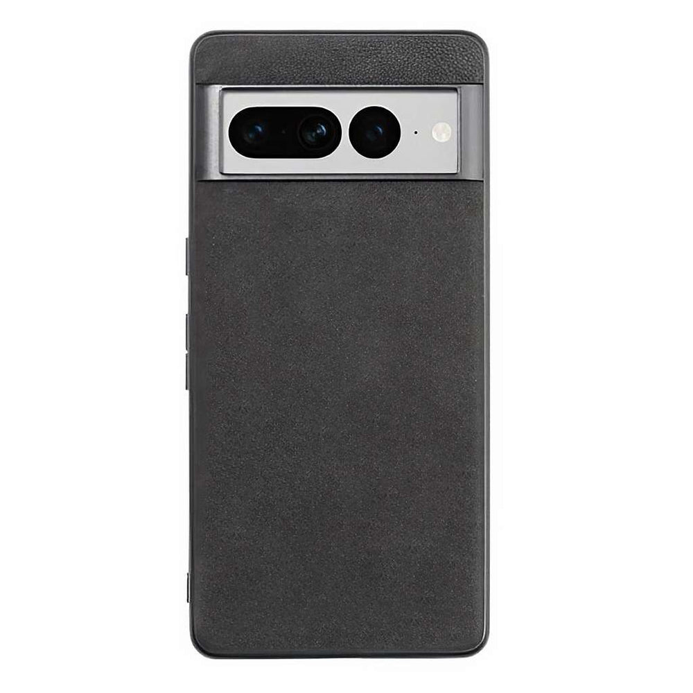 Google Pixel 6 アルカンターラ スマホケース 高級ファッションブランドGentcreateによるグレーのgoogle pixel 6アルカンターラ電話ケース