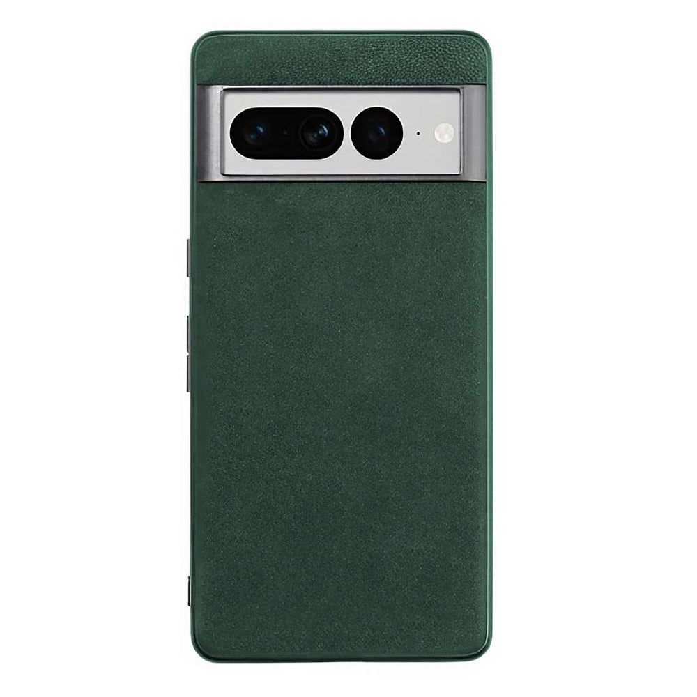 Google Pixel 6 アルカンターラ スマホケース 高級ファッションブランドGentcreateによるGoogle Pixel 6緑アルカンターラ電話ケース