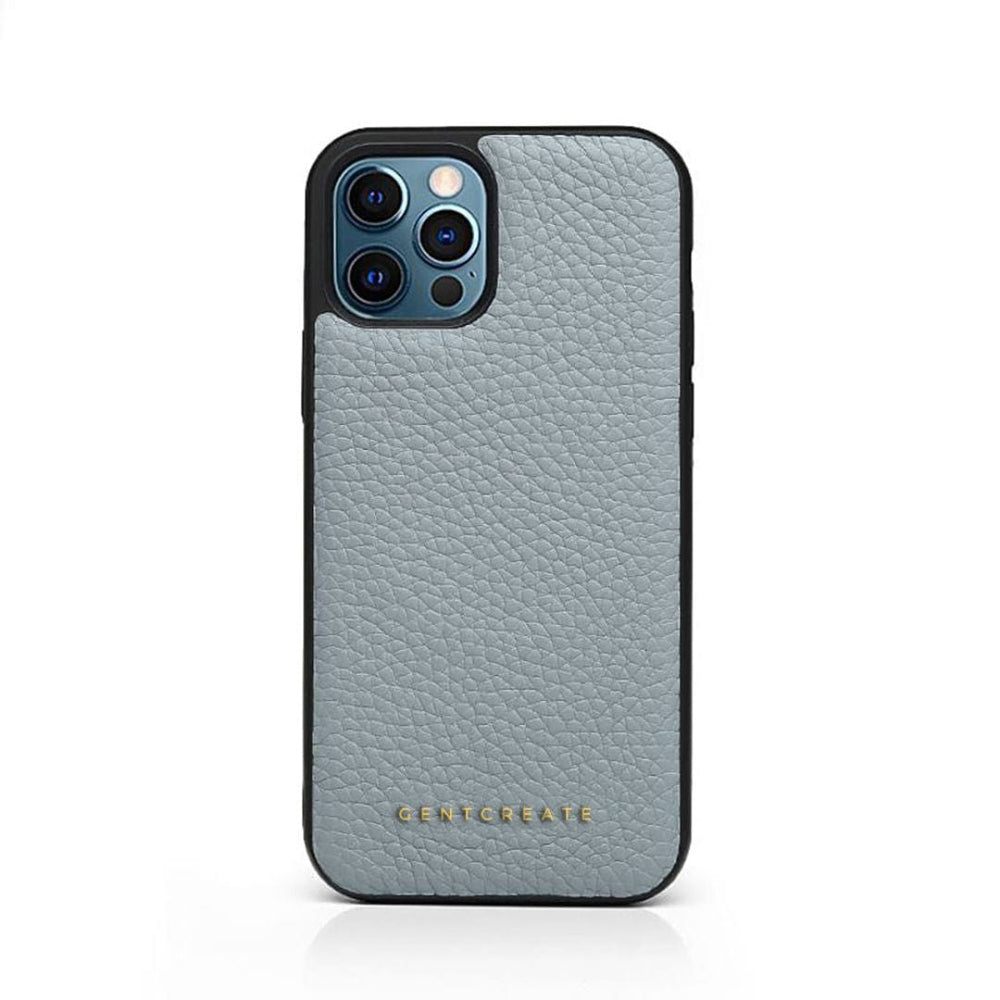 Leather iPhone Case Pebble Pattern Gray iPhone Pebble Leather Case By Gentcreate