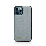 Gray iPhone Pebble Leather Case By Gentcreate