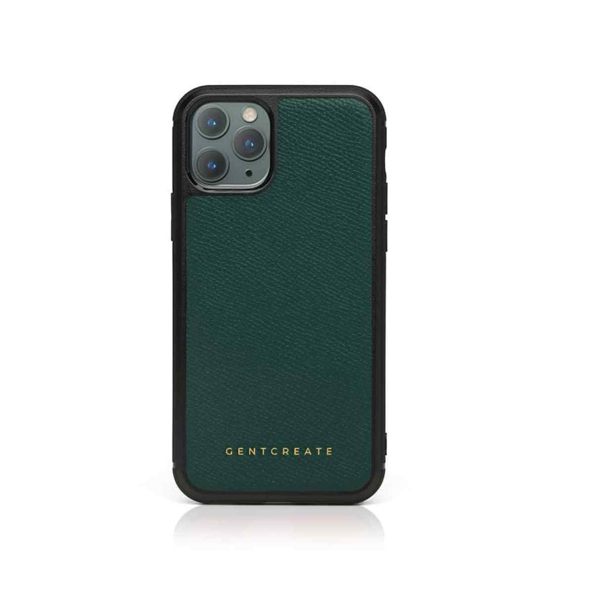 Green Epsom Leather iPhone 14 Pro Case By Gentcreate Green Epsom Leather iPhone 14 Pro Case By Gentcreate
