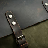 复古帆布背包和