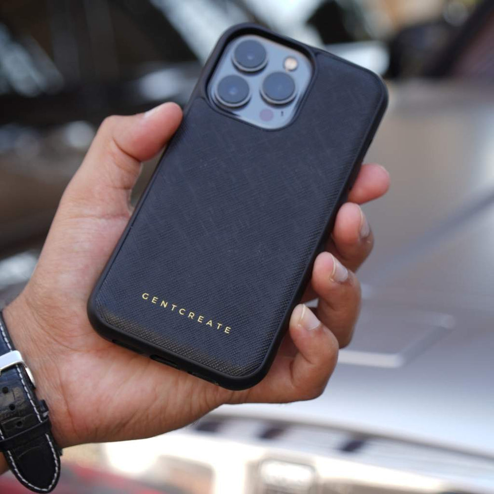Leather iPhone Case Saffiano Pattern Leather iPhone Case Saffiano Pattern by Gentcreate