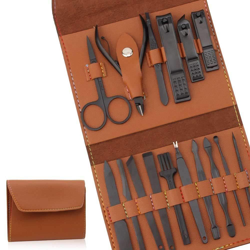 MEN'S MANICURE SET "NECESSE" Brown - Gentcreate