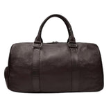 Borsa Duffle in pelle marrone del marchio di moda di lusso Gentcreate
