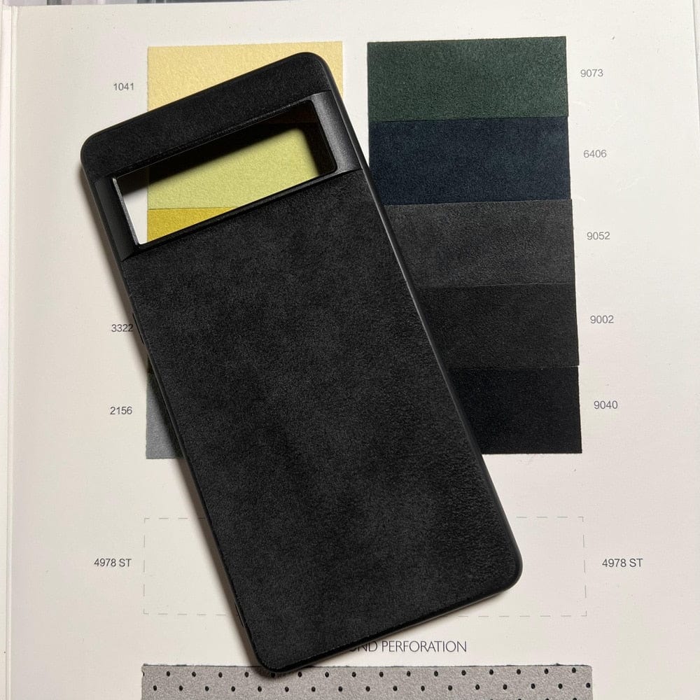 Google Pixel 6 アルカンターラ スマホケース Gentcreateの高級ブランドによるPixel 6 Pro / 黒Google Pixel 6アルカンターラ電話ケース