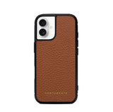 Leather iPhone Case Pebble Pattern