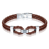 Geflochtenes Lederarmband "Salve" - Gentcreate