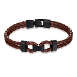 Geflochtenes Lederarmband "Salve" - Gentcreate