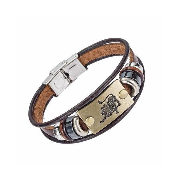 Zodiac Läderarmband Constellatio Zodiak Läderarmband "Constellatio" - Gentcreate
