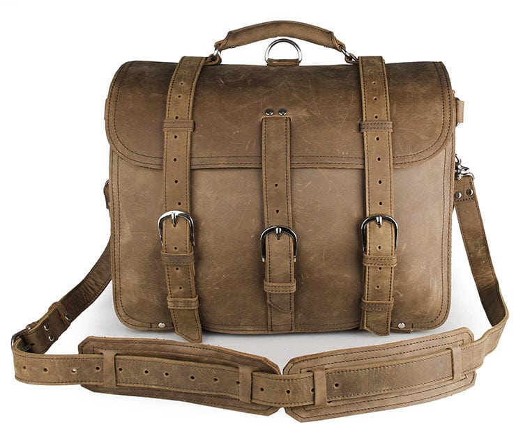 Messenger Bag Experientia i skinn Lær Budveske "Experientia"