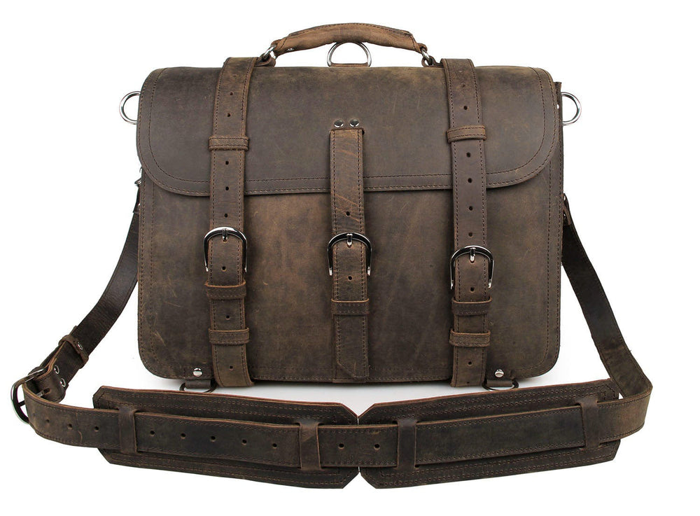 Messenger Bag Experientia i skinn Lær Budveske "Experientia"