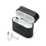 Matt schwarzes Leder Airpods Pro Case von Gentcreate