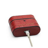 Matt rotes Leder Airpods Pro Case von Gentcreate