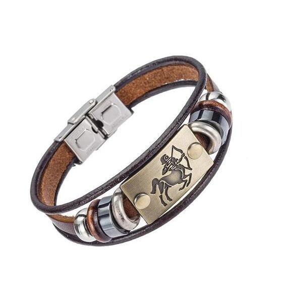 Zodiac Läderarmband Constellatio Zodiak Läderarmband "Constellatio" - Gentcreate