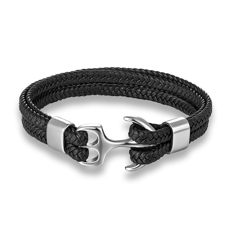 Läderankararmband Nauta Läder Ankararmband "Nauta" - Gentcreate