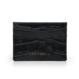 黒い光沢のあるレザーのカードホルダー - Gentcreate.jpg