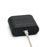 Sort Saffiano læder Airpods Pro cover af Gentcreate