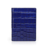 Blue Glossy Leather Passport Holder By Gentcreate