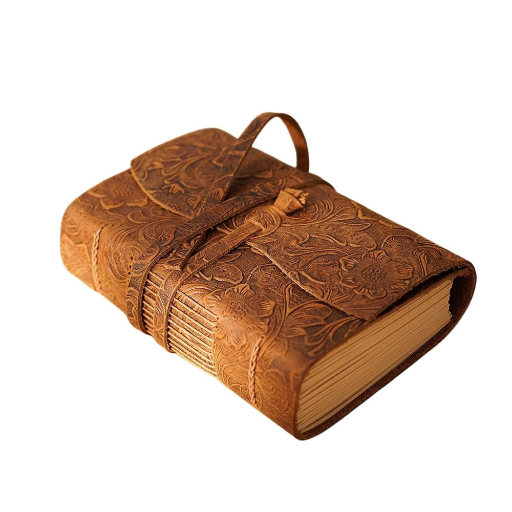 Brown Leather Diary Liber Brown Leather Diary "Liber" - Gentcreate