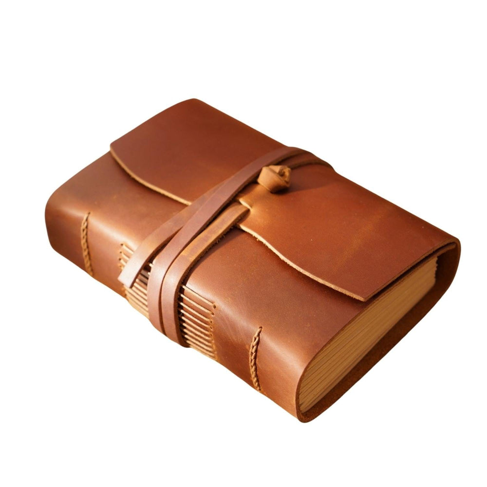 Brown Leather Diary Liber Brown Leather Diary "Liber" - Gentcreate