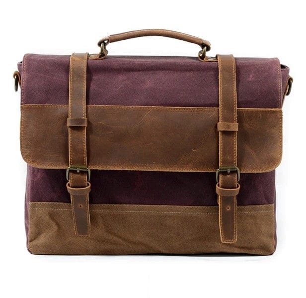 Waxed Canvas Messenger Bag Negotium Canvas Messenger Bag "Negotium" - Gentcreate