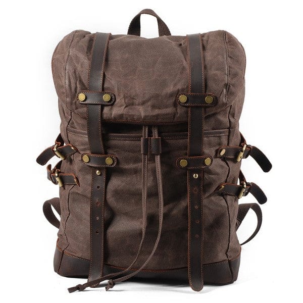 Retro Backpack Esme Retro Backpack "Esme" Dark Coffee - Gentcreate