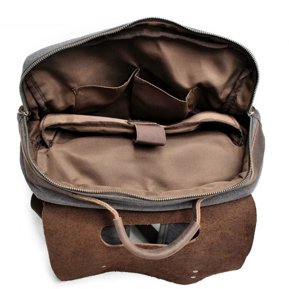 Vintage Canvas Backpack OG Vintage Canvas Backpack "OG" Interior Compartments -Gentcreate