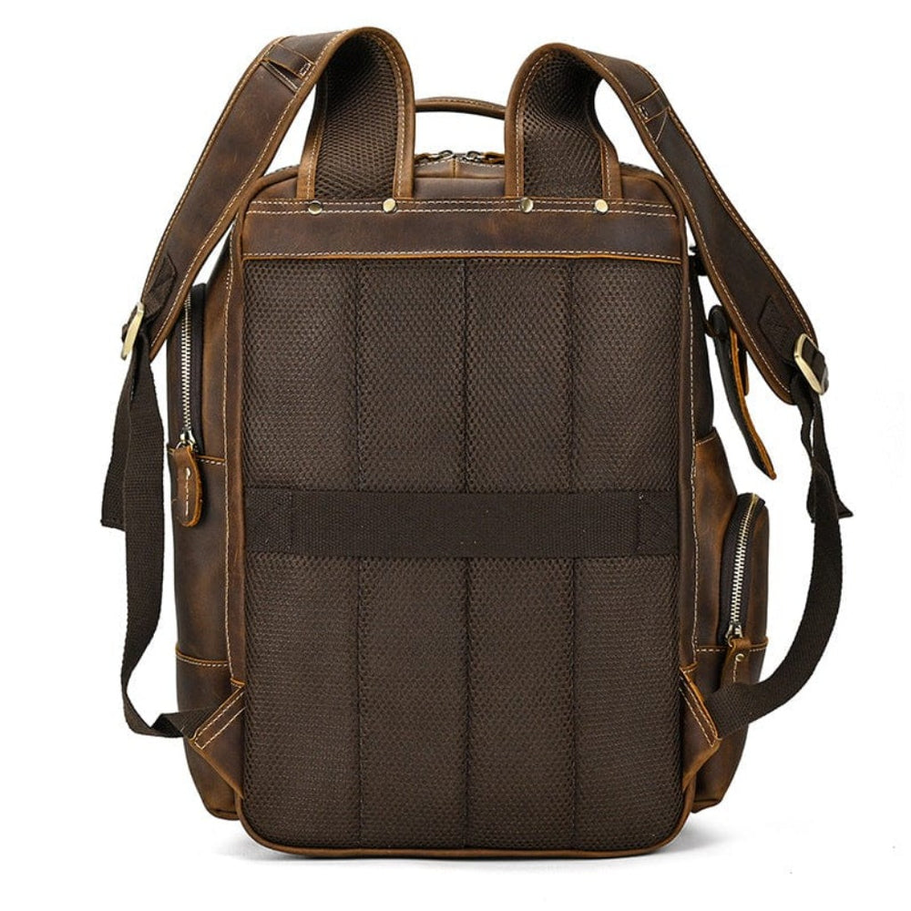 Mochila De Piel Marrón Rex Mochila de Cuero Marrón "Rex" - Gentcreate