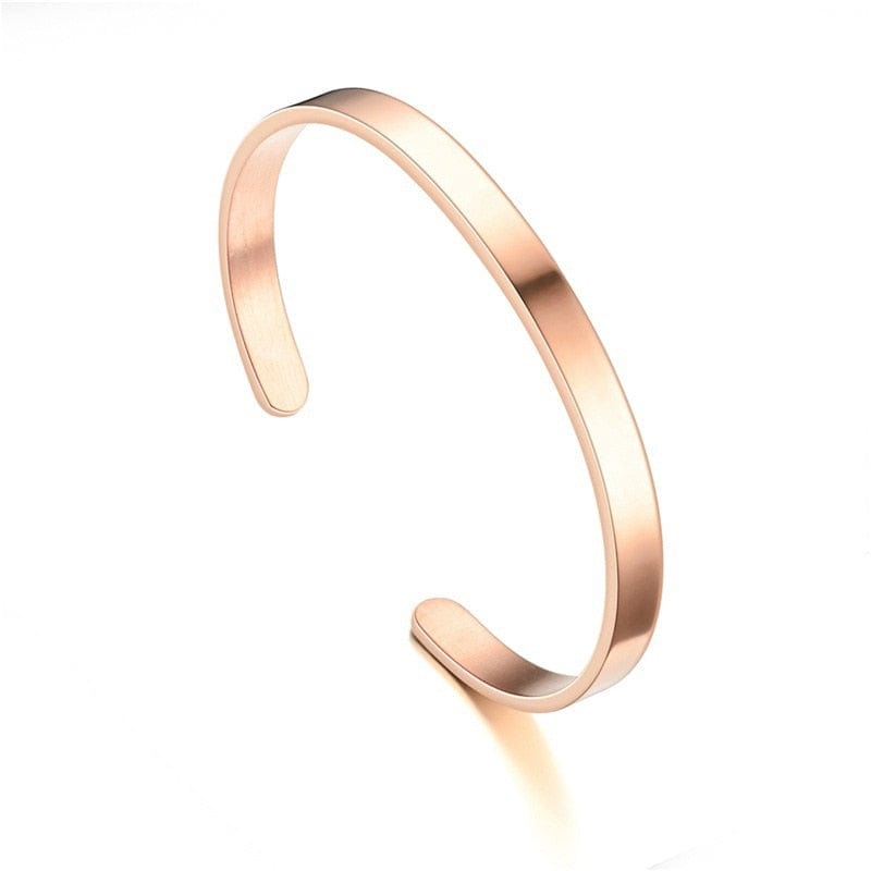 Minimalistisk manschettarmband Minimalistiskt Rosé Cuff Armband Gentcreate