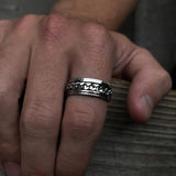2021 Mode Neue Spinner Ringe für Männer Einfache 8 Mm Breite Edelstahl Rotierbare Männer Ringe Schmuck Geschenk - Gentcreate