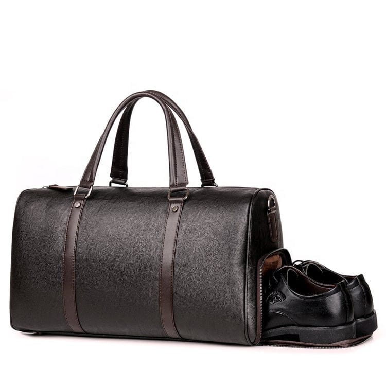 Duffelveske i skinn fra middelalderen Lær Duffle Bag "Medieval" - Gentcreate