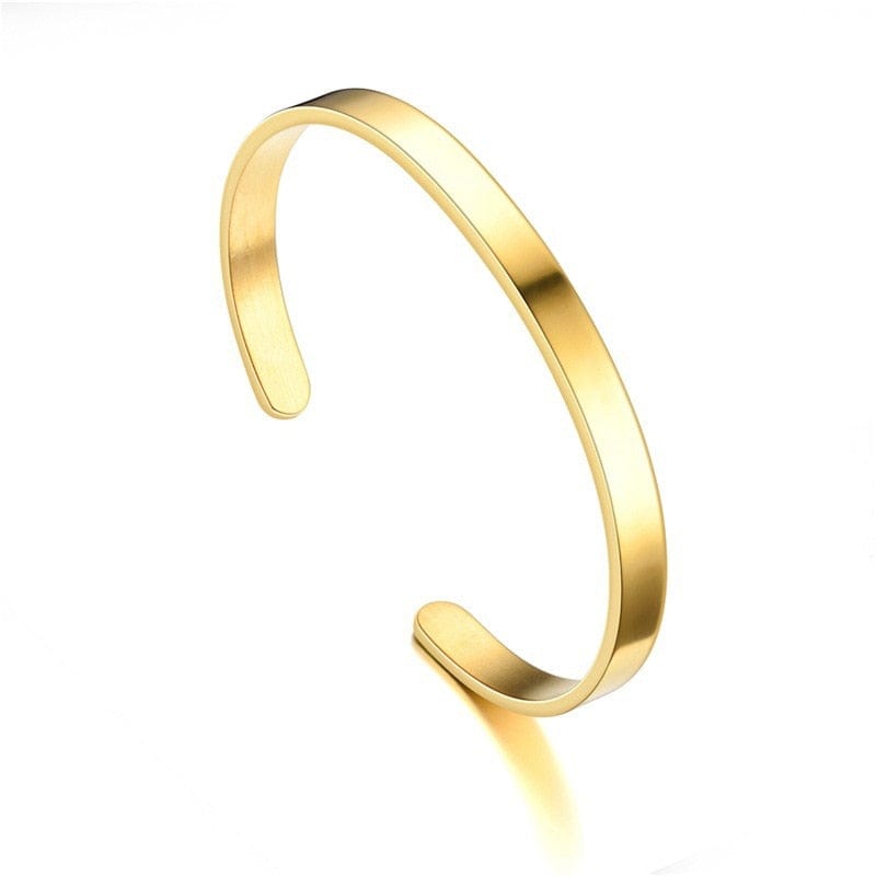 Minimalistisk manschettarmband Minimalistiskt Guld Cuff Armband Gentcreate