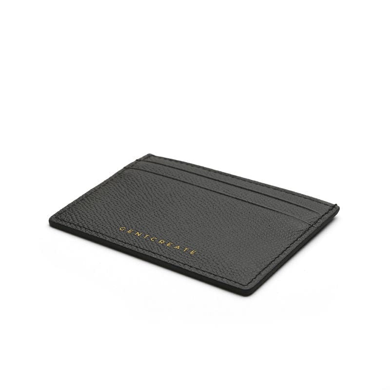 Kartenetui aus Leder mit Epsom Muster Lederkartenhalter Epsom-Muster - GENTCREATE