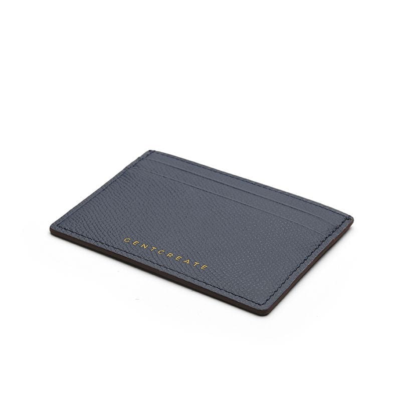 Kartenetui aus Leder mit Epsom Muster Lederkartenhalter Epsom-Muster - GENTCREATE