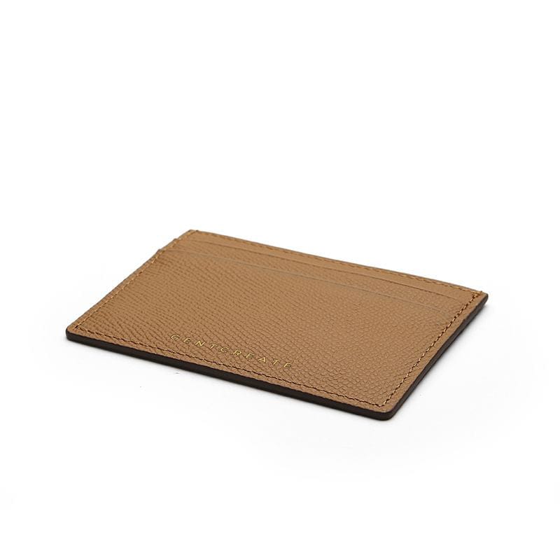 Kartenetui aus Leder mit Epsom Muster Lederkartenhalter Epsom-Muster - GENTCREATE