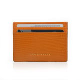 Leather Business Card Holder Lizard Pattern - GENTCREATE