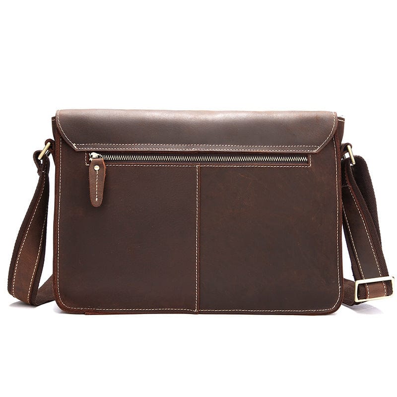 Crossbody-veske i brunt skinn Nuntius Brun Lær Crossbody Bag "Nuntius" - Gentcreate
