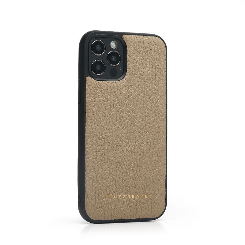 Leather iPhone Case Pebble Pattern Leather iPhone Case Pebble Pattern - GENTCREATE