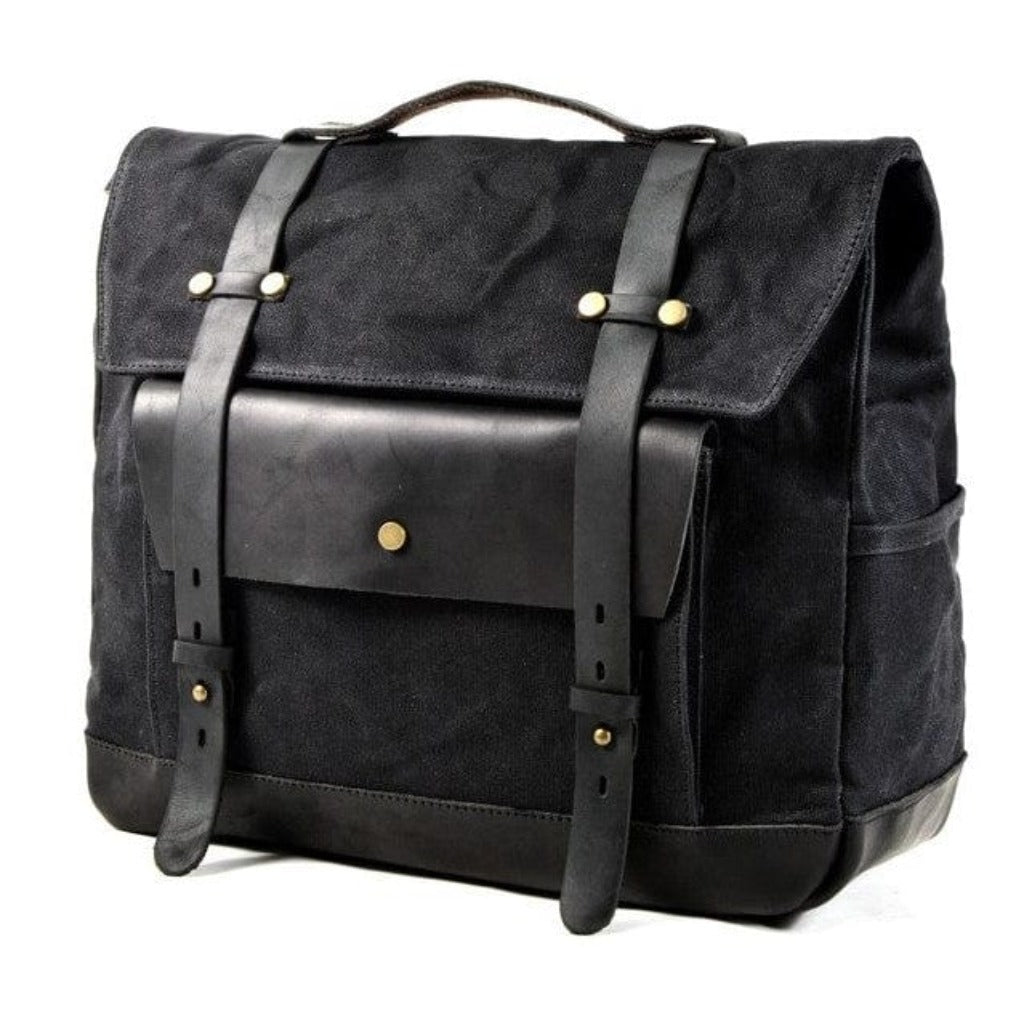 Black Motorcycle Vintage Bag - Gentcreate